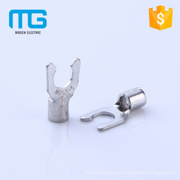 Hot selling copper wire 6 electrical Non-insulated locking spade terminals